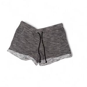 Mossimo Supply Co Grey Black Marled Knit Lounge Shorts Small Drawstring